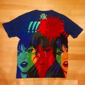 Robert Graham x Kevin T. Kelly “Kiss Off” Pop Art Multicolor T-shirt Medium
